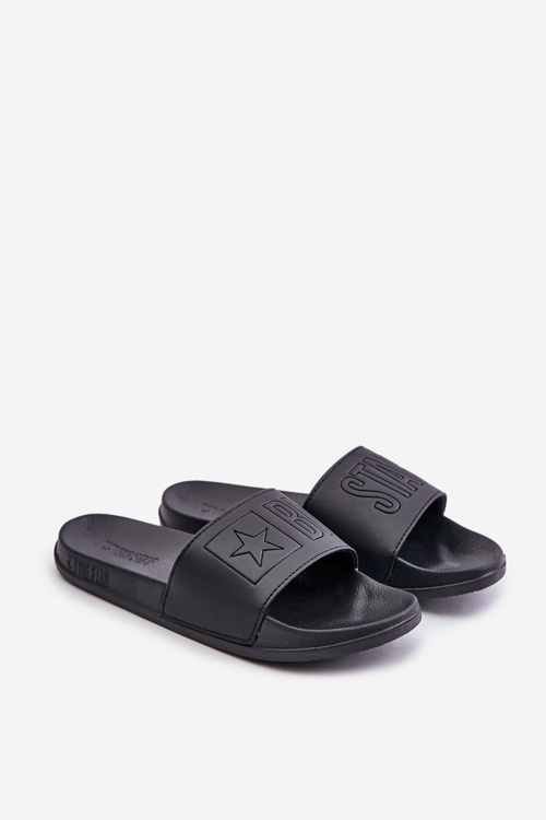 Lehké Pánské Žabky S Logem Big Star OO174030 Černé