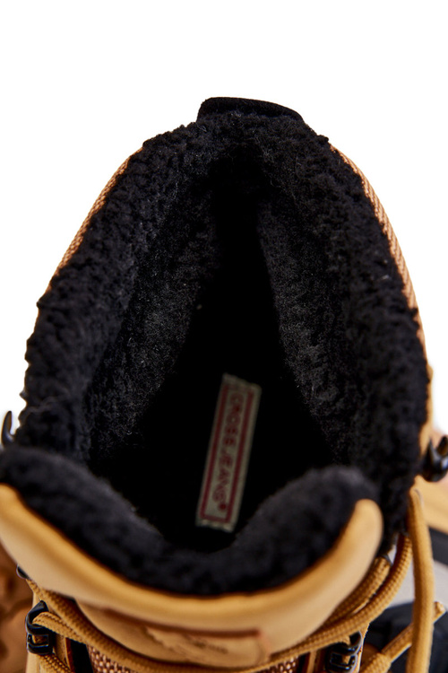 Pánské zateplené trekové boty Cross Jeans KK1R4026C Camel