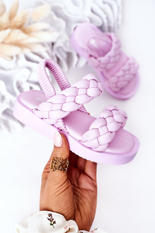 Dětské Sandály Se Stahovací Sňůrkou Fialové Cutie-Pie