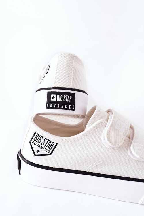 Dětské Tenisky Se Suchým Zipem Big Star FF374061 Bílé