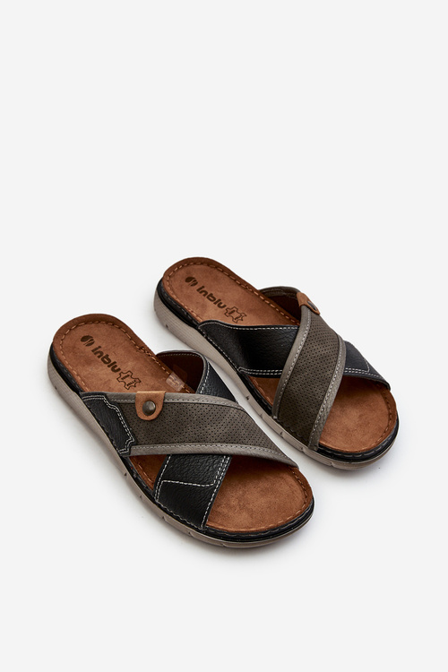 Pohodlné pánske papuče Inblu VI000009 Šedé