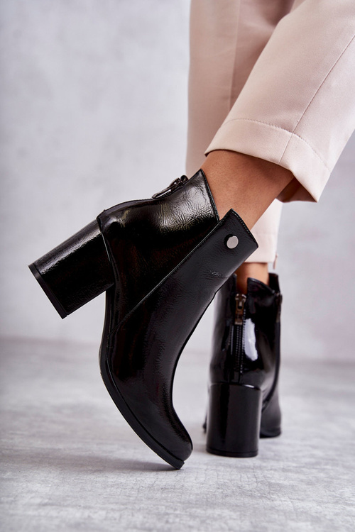 Dámské lakované kozačky La.Fi 260039B-LA Černe