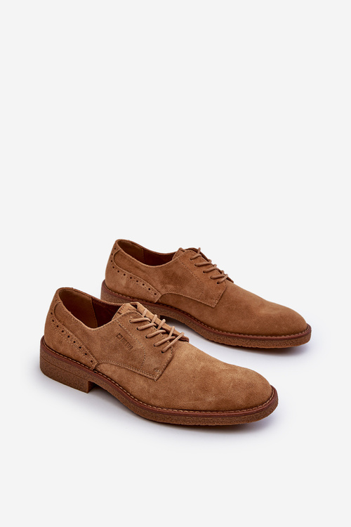 Mužská semišová obuv Big Star NN174213 Camel