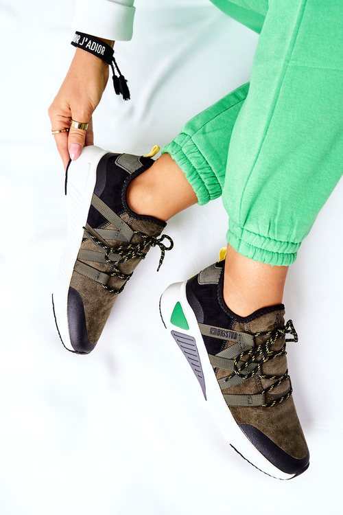 Tenisky Memory Foam Big Star II274308 Khaki