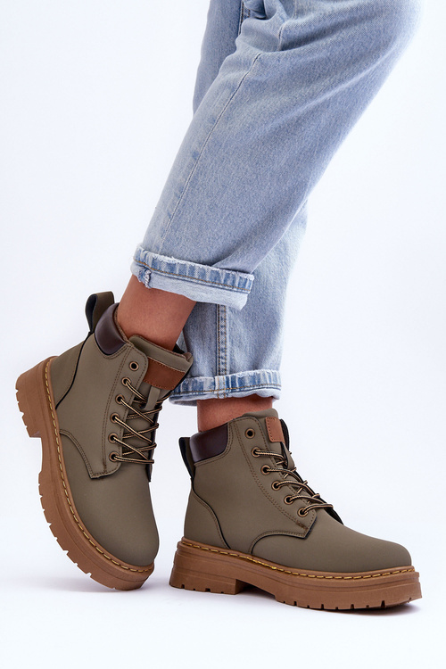 Dámské Teplákové Botky Ocieplane Zelené Corbin