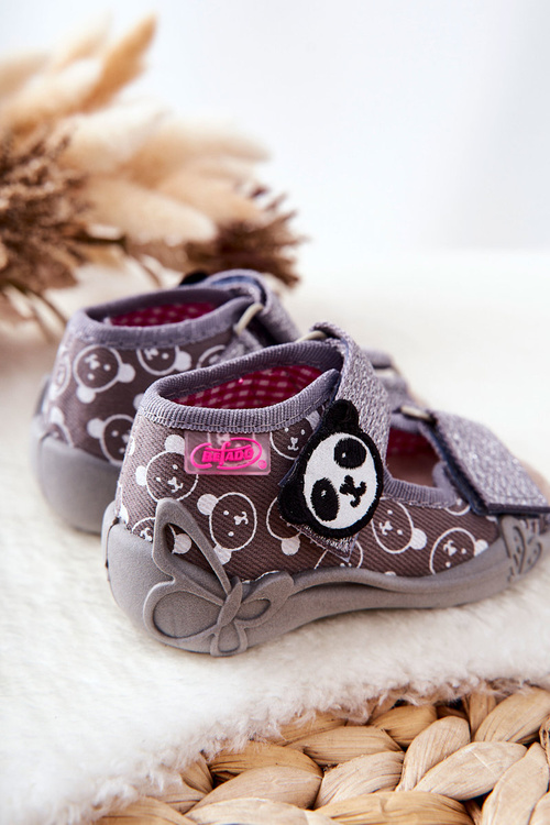 Befado sandále s suchým zipsom 342p031 šedá