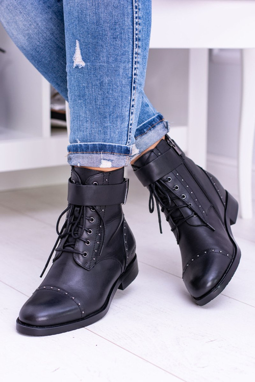 Big Star High Boots BB274612 Kožené topánky Jodhpur