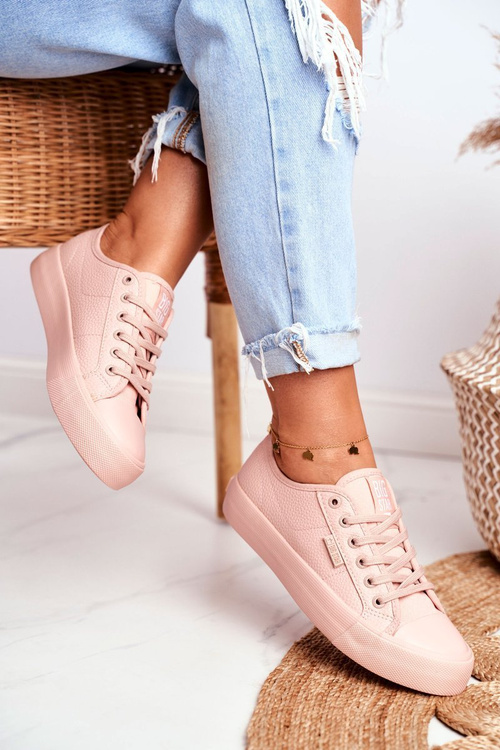 Dámske tenisky s veľkou hviezdou Pink GG274103