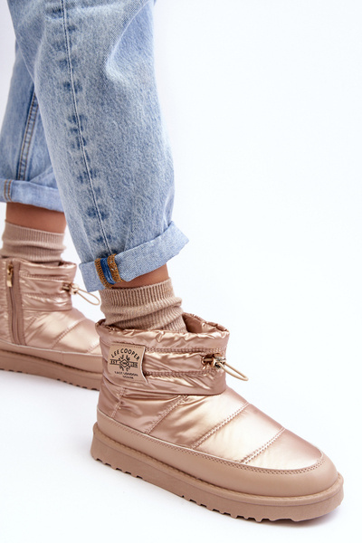 Dámské zateplené sněžnice Lee Cooper LCJ-23-44-1965L Beżowe