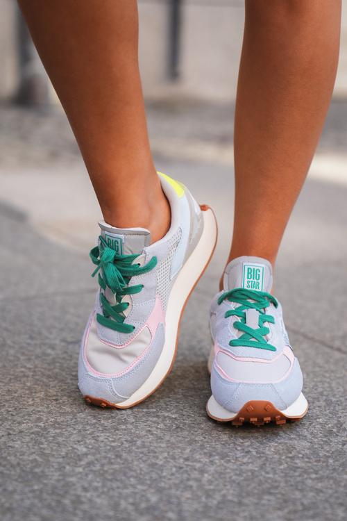 Dámske Tenisky Na Platforme Memory Foam System Big Star NN274682 Modré