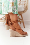 Veľká hviezda AA274591 Brown Wedge Sandals