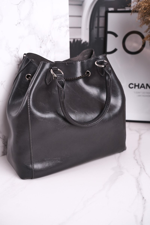 Elegantná dámska taška s kozmetickou Monnari Bag5810-019 šedá