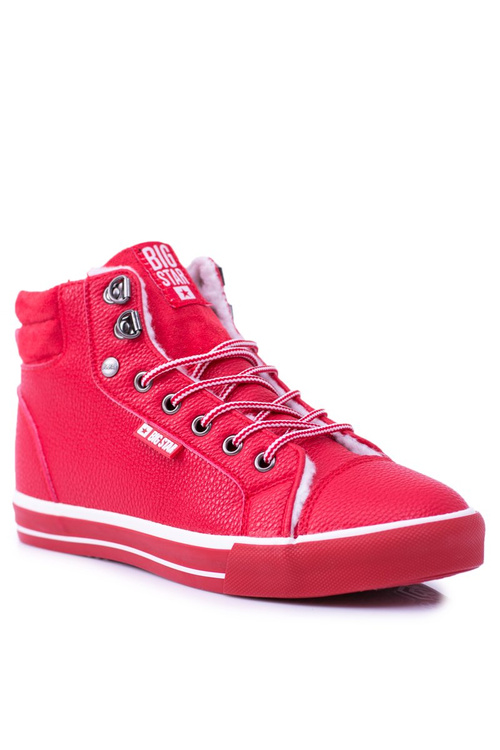Big Star Izolované červené dámské tenisky BB274003