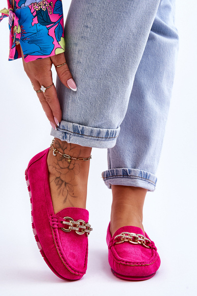 Dámské semišové mokasíny Fuchsie Sorento