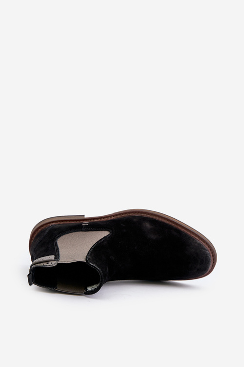 Semišové Chelsea Topánky Pánske Big Star OO174154 Čierne