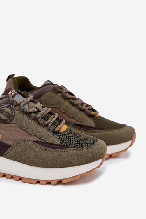 Pánské Sportovní Boty Sneakers Big Star RR174280 HI-POLY SYSTEM Tmavě Zelené