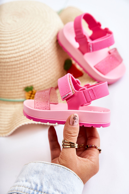 Pohodlné dětské sandály Voňavé ZAXY JJ385026 růžové