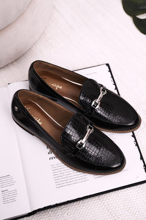Dámska Maciejka lakovaná Maciejka Loafers Black 409A-01/00-1