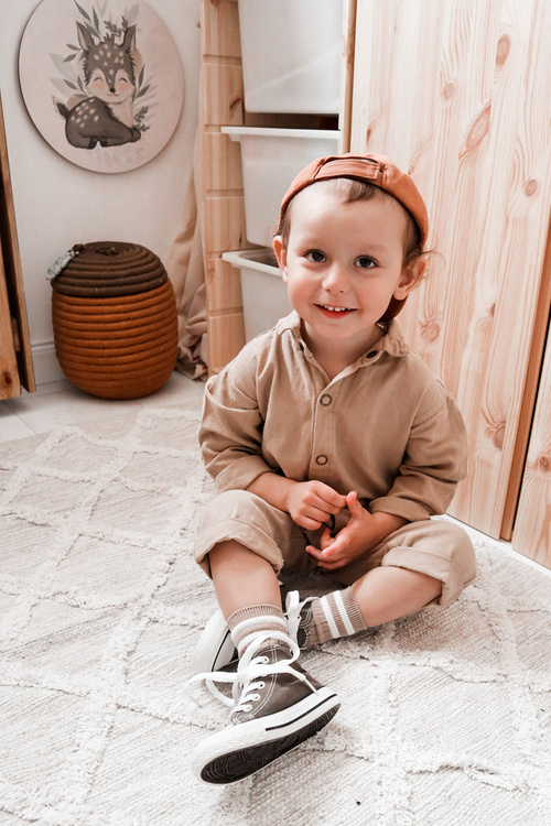 Detské vysoké tenisky Khaki Filimon