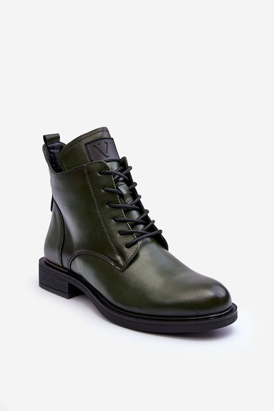 Dámske kožené topánky zelení pracovníci Tedrick