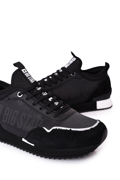 Pánské Sportovní Obuv Memory Foam Big Star HH174212 Černé
