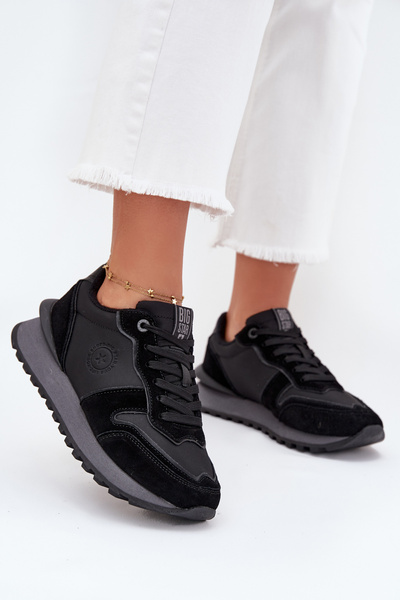 Kožené Dámske Tenisky Big Star OO274529 HI-POLY SYSTEM Čierne