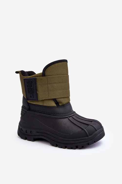 Khaki Big Star MM374123 Detské snehové topánky