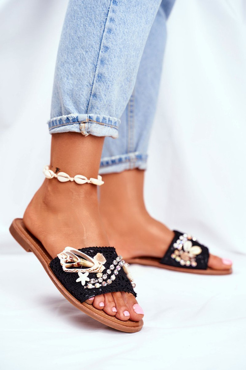 Ženské čierne Španielske škrupiny