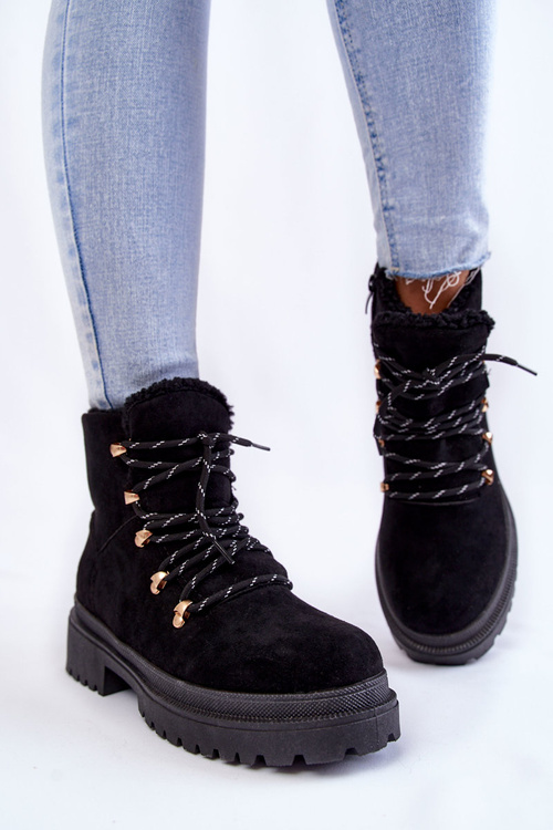 Ženské semišové topánky čierna bellita