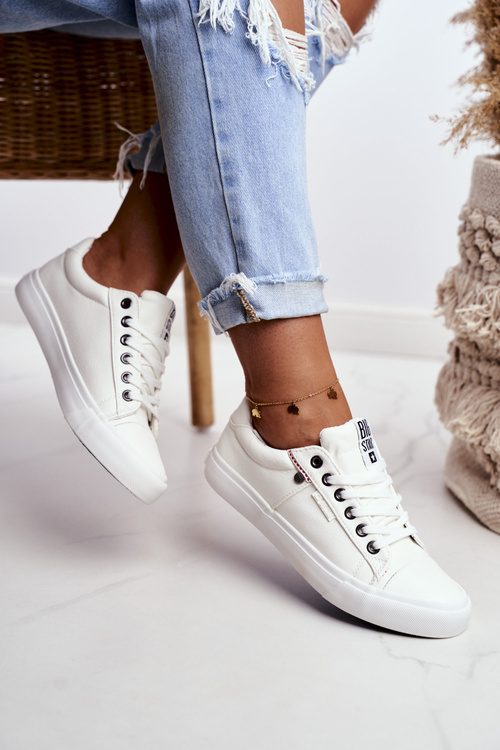 Dámské Kožené Tenisky Big Star GG274060 Bílé