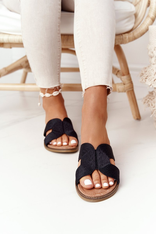 Elegantné dámske papuče S. Barski Black