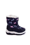 Detské topánky Snehové topánky na veľkej hviezde KK374236 Navy Blue Slider