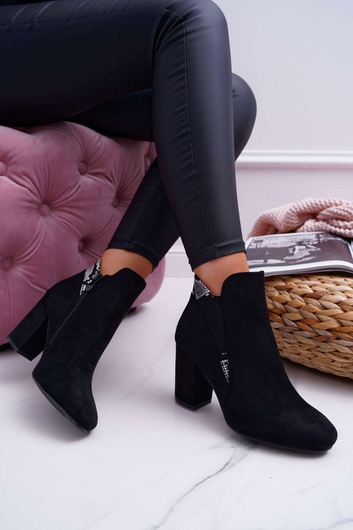 Dámske topánky na čiernom Jlow Suede Post