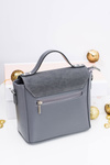 Grey Women Elegant Handbag Coffer
