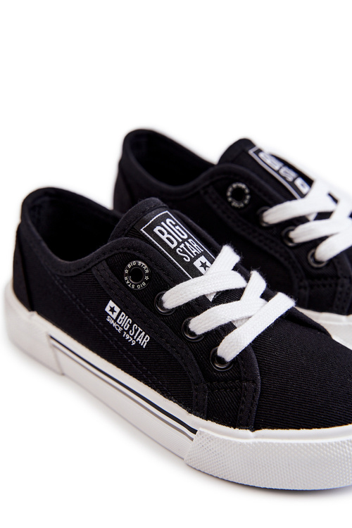 Detské nízky tenisky veľká hviezda jj374174 čierna