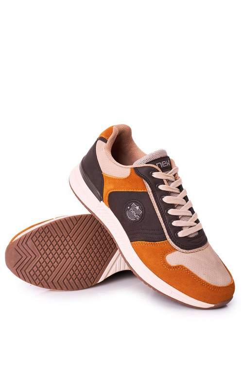 Pánske športové topánky tenisky žltohnedý Harold