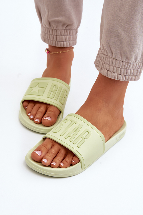Dámske žabky Big Star NN274A646 Limetkové
