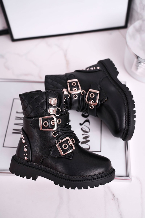 Detské topánky izolované kožušinou Black Dolly