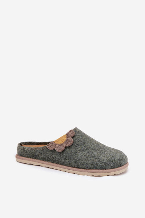 Dámské pantofle s květinou Inblu CS000043 zelené