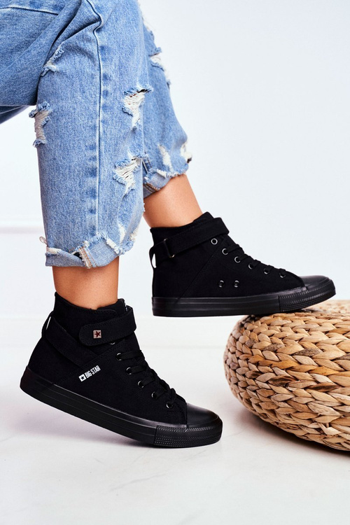 Dámske vysoké tenisky Big Star FF274578 čierna