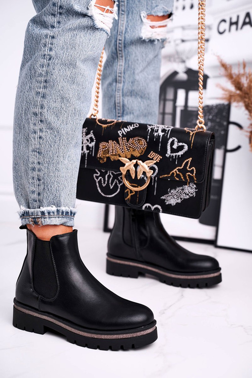 Dámske topánky, čierne cvočky, čierne steletto