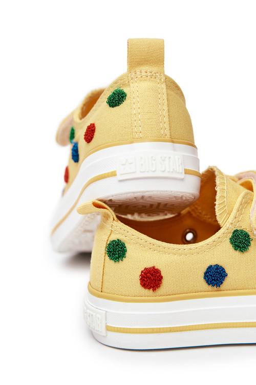 Dětské Tenisky Se Suchým Zipem BIG STAR JJ374056 Žluté