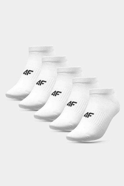 Dámske ponožky 4F 5-PACK 4FWAW23USOCF214-10S Biele