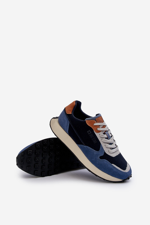 Pánske tenisky s pamäťovou penou Memory Foam System Big Star NN174356 tmavomodré