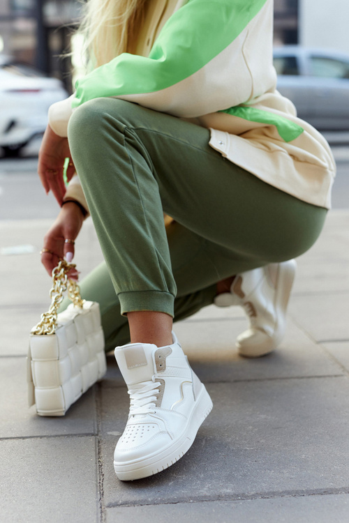 Vysoké dámske športy s bielym behomowe Megitho