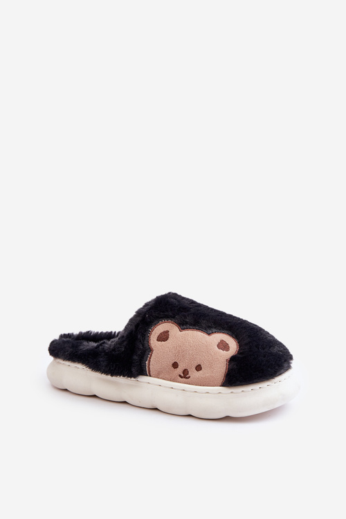 Kožušinové Papuče Ženy Medvede Čierne Firedi