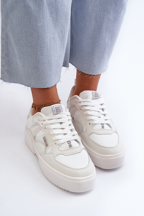 Lehké dámské tenisky Big Star NN274322 Memory Foam System Bílé