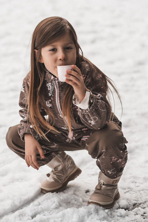 Dětské zimní boty s opláštěním a zipem černé Big Star MM374197