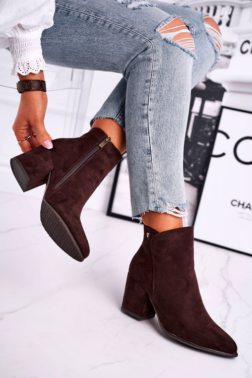 Dámske teplé ekologické topánky, hnedý semiš tak dobrý