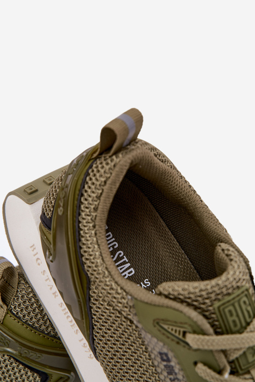 Pánské Sneakersy Na Platformě Big Star RR174360 Hi-Poly System Khaki